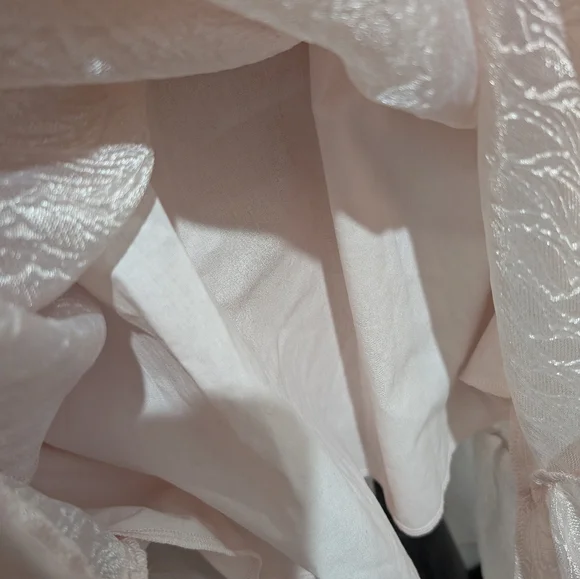 Anthropologie Textured Puff-Sleeve Dress Size XS - Picture 8 of 13